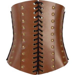 Clasped Leather Steampunk Corset