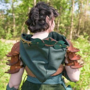 Hooded Woodland Bolero Jacket with Pauldrons
