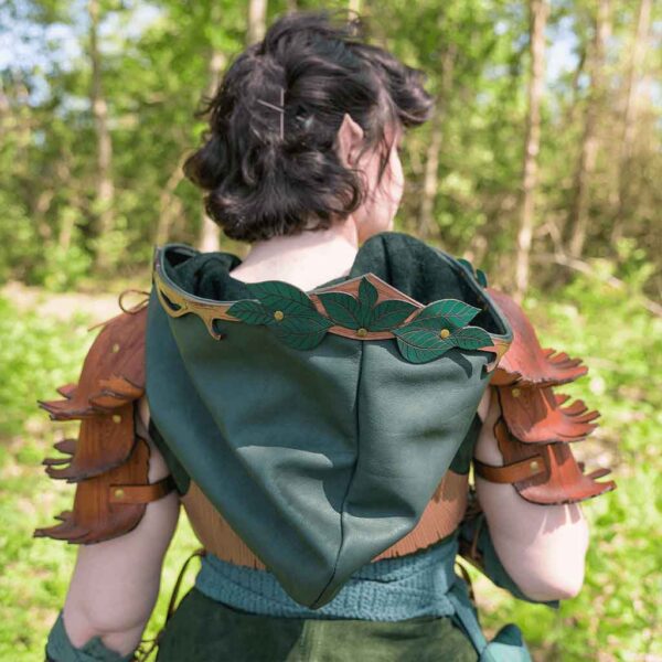Hooded Woodland Bolero Jacket with Pauldrons