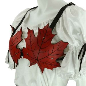 Elven Leaf Leather Bra