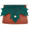 Elven Leaf Leather Pouch