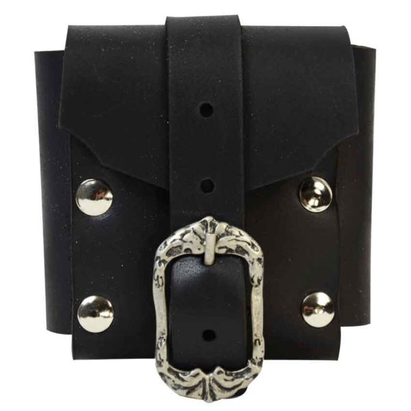 Small Gothic Leather Belt Pouch