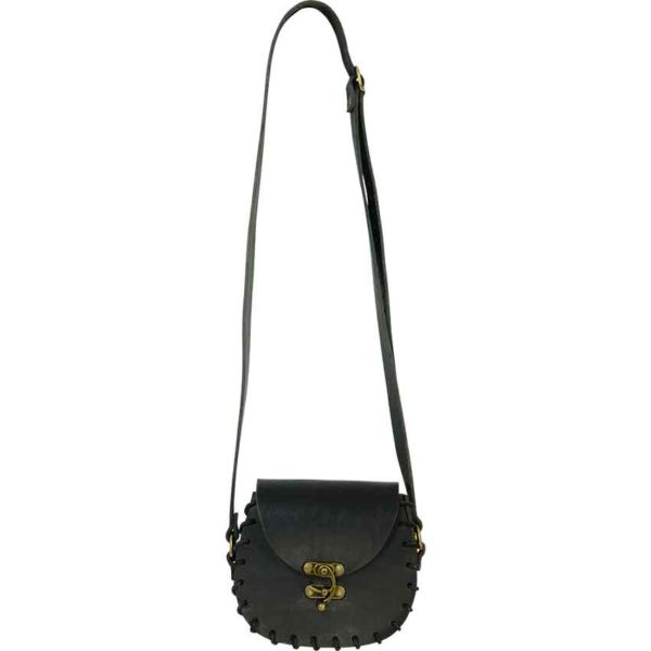 Leather Pouch with Shoulder Strap