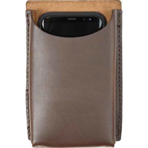 Open Top Leather Phone Holder