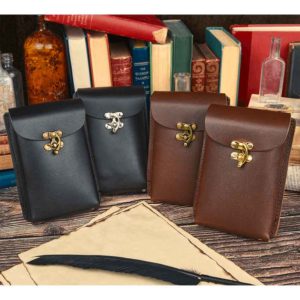 Leather Phone Holder with Clasp