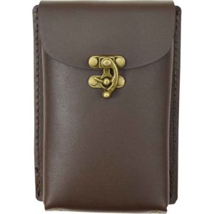 Leather Phone Holder with Clasp