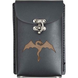 Dragon Leather Phone Holder with Clasp