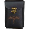 Dragon Leather Phone Holder with Clasp