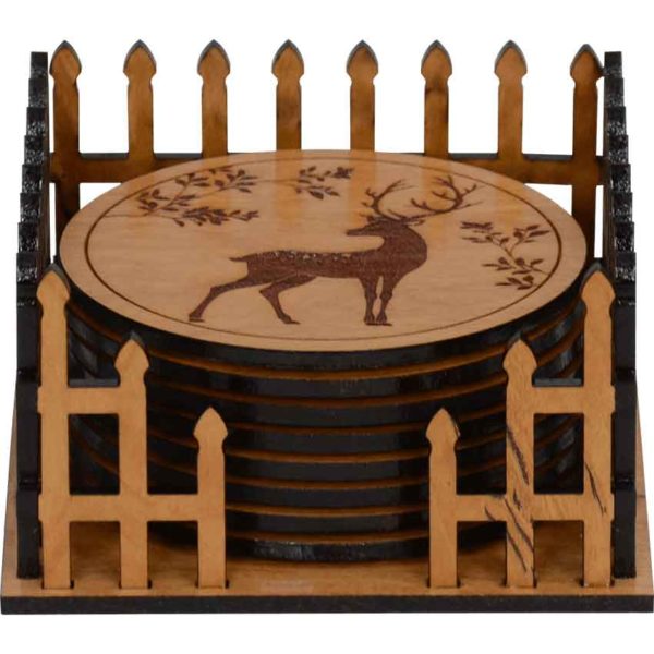 Woodland Deer Coaster Set