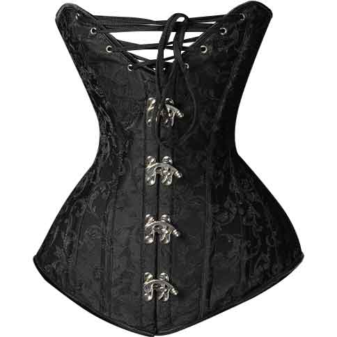 Gothic Laced Bust Brocade Corset