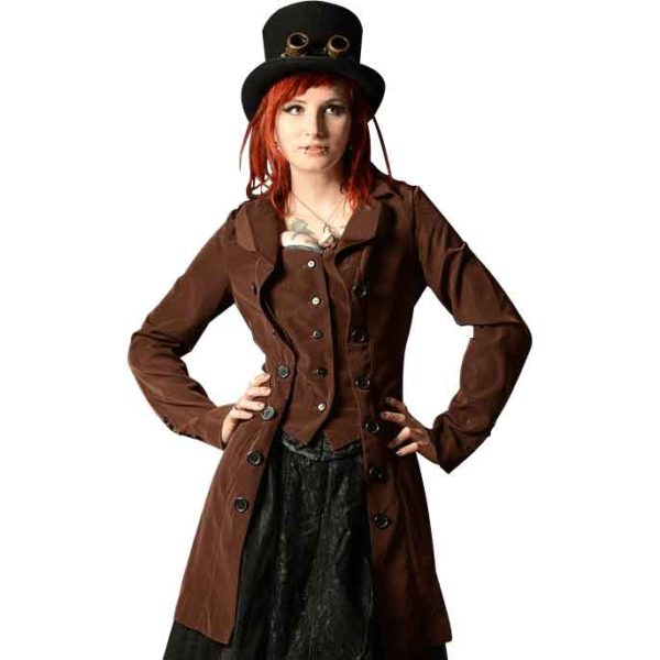 Steampunk Brown Pirate Coat