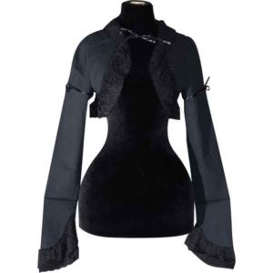 Gothic Black Lace Bolero Jacket