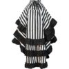Gothic Striped High Front Bustle Skirt