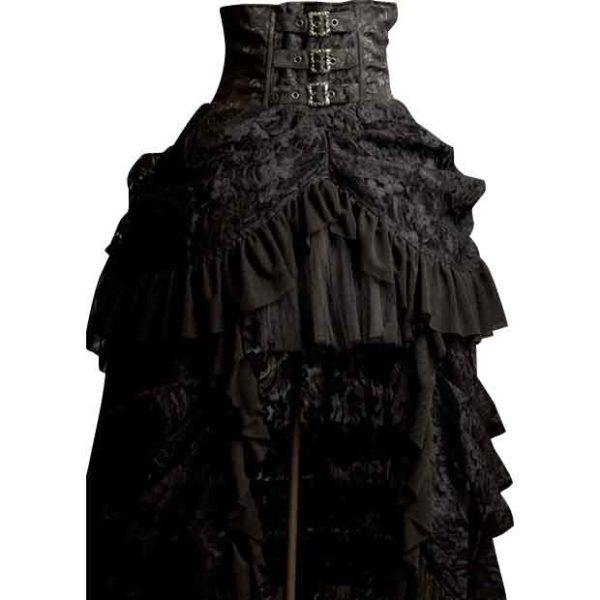 Gothic High Waist Bustle Skirt