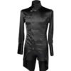Gothic Black Satin Regal Tailcoat Shirt