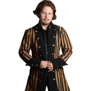 Steampunk Striped Pirate Jacket