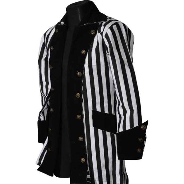Gothic Striped Pirate Jacket