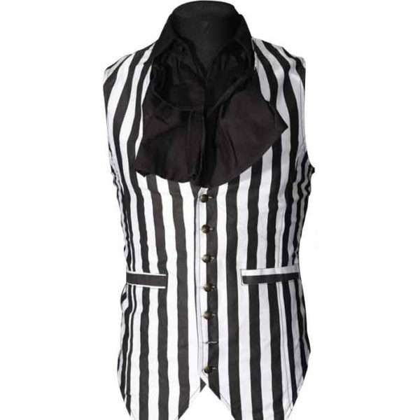 Gothic Striped Long Vest