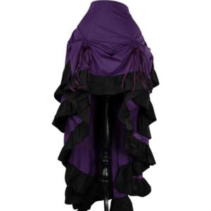 Purple Layered Bustle Skirt