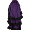Purple Layered Bustle Skirt
