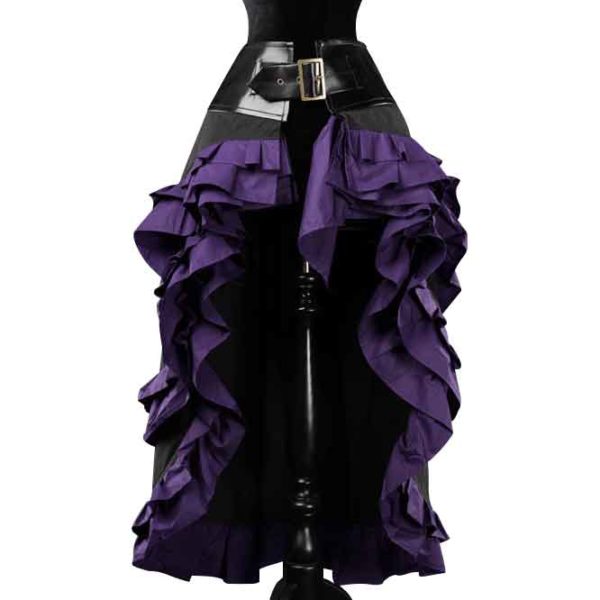 Black and Purple Vex Skirt