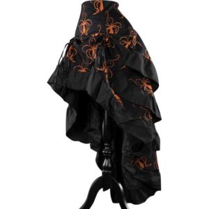 Octopus Print Layered Bustle Skirt