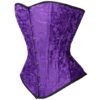 Purple Brocade Overbust Corset