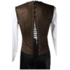 Brown Cotton Clasp Shaper Vest