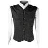Black Brocade Clasp Shaper Vest