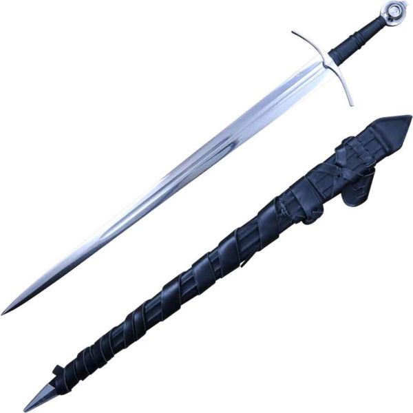 Medieval Knights Sword With Scabbard