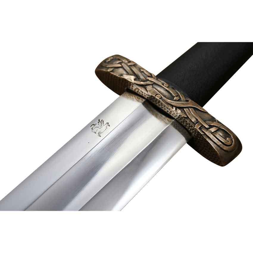 Two Handed Viking Sword With Scabbard