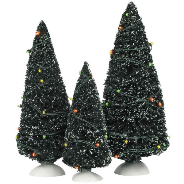 Twinkling Lit Green Trees - Village Landscapes and Trees by Department 56
