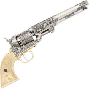 1851 Engraved Navy Revolver Black