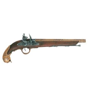 18th Century German Flintlock Pistol Brass