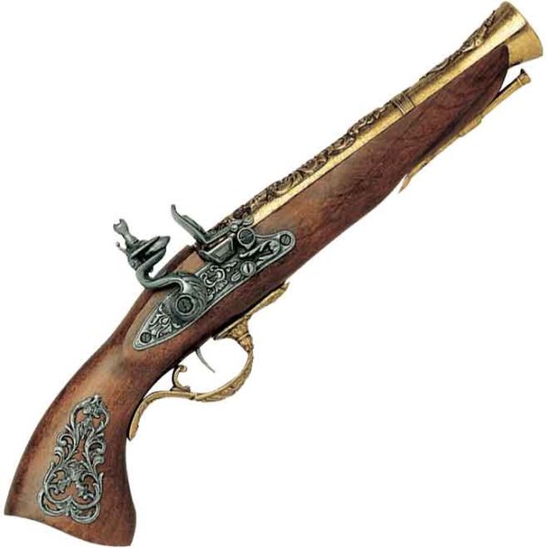 Austrian Flintlock Blunderbuss Pistol Brass