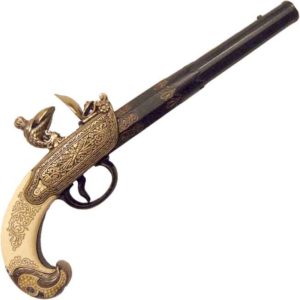 18th Century Ivory-Handled Russian Pistol