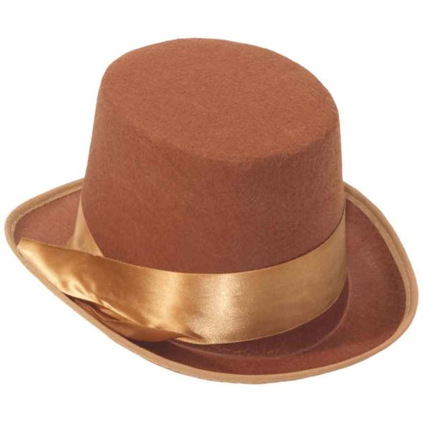 Brown Bell Topper Hat