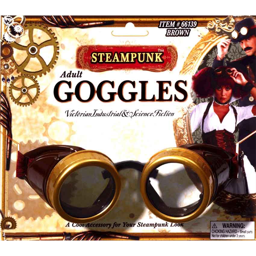 Brown Steampunk Goggles