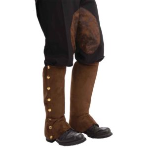 Steampunk Brown Suede Spats