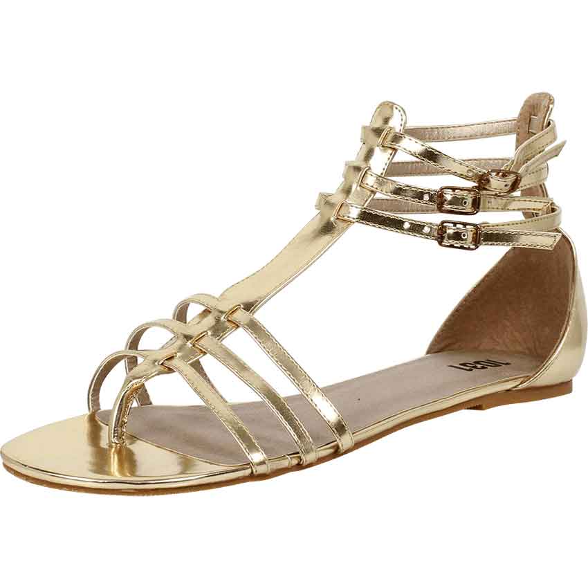 Women's gladiator flat sandals cheap