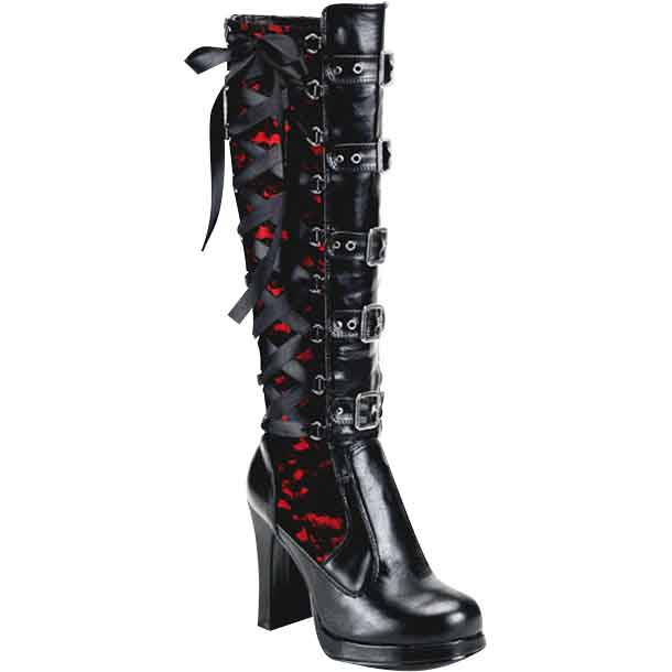 Is Besparing Knooppunt Black Widow Gothic Boots