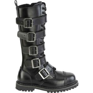 Five Buckle Gothic Tall Boots