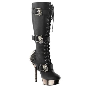 Knee High Goth Punk Heeled Boots