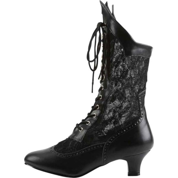 Victorian Lace Ankle Boots