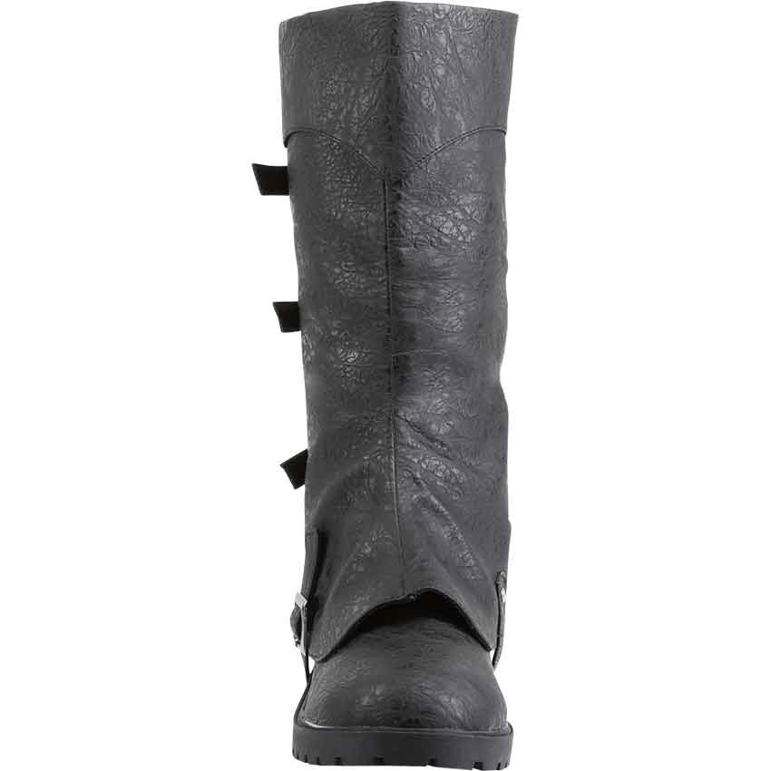 Two Piece Buckled Boots