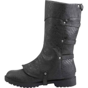 Two Piece Buckled Boots