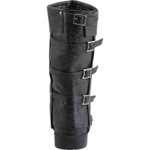 Two Piece Buckled Boots