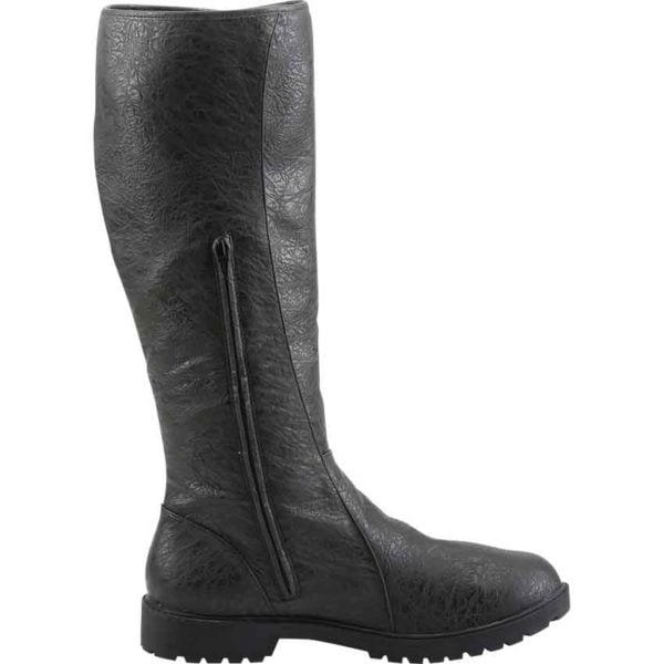 Gothic Lace Up Button Boots