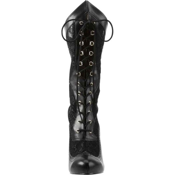 Victorian Lace Stiletto Boots