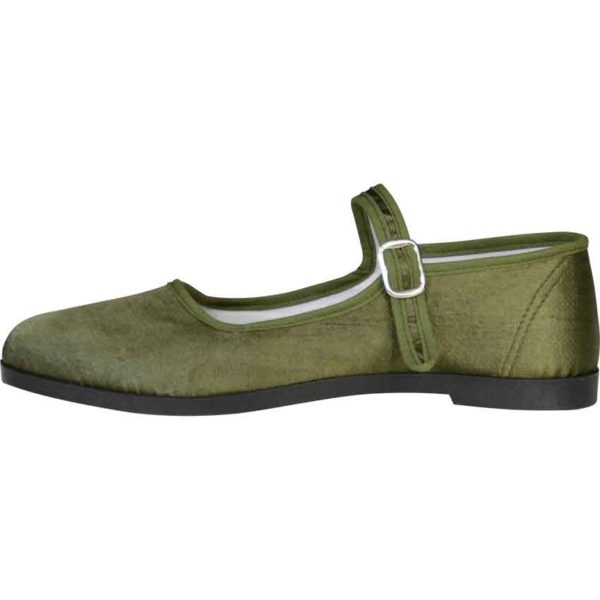 Olive Lady Jane Shoes